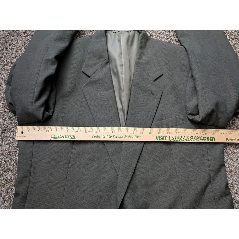 Gianelli Men's Green Brown Blazer Sport Coat Sz 44R Wool Blend